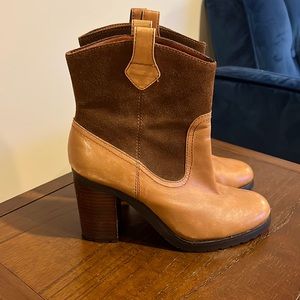 Ralph Lauren western heeled bootie
